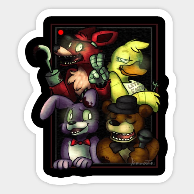 Five Nights at Freddy's Sticker by warningpoodle